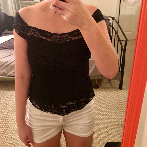 Apt. 9 Tops - Apt. 9 Black Lace Shirt